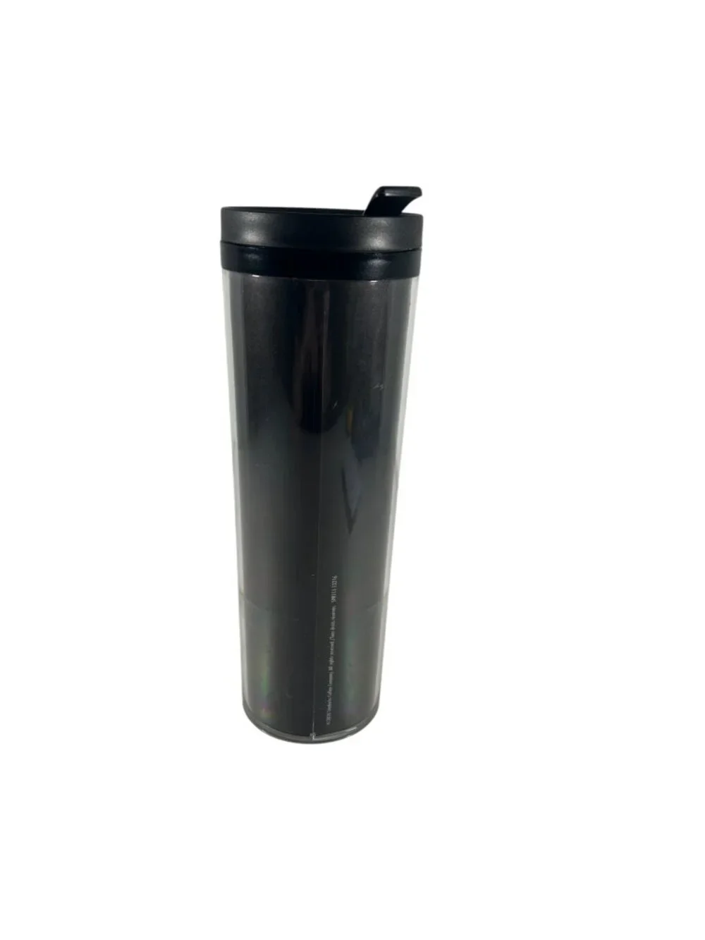 2011 Starbucks Plastic Travel Tumbler Coffee Mug Black Green Siren 20 oz